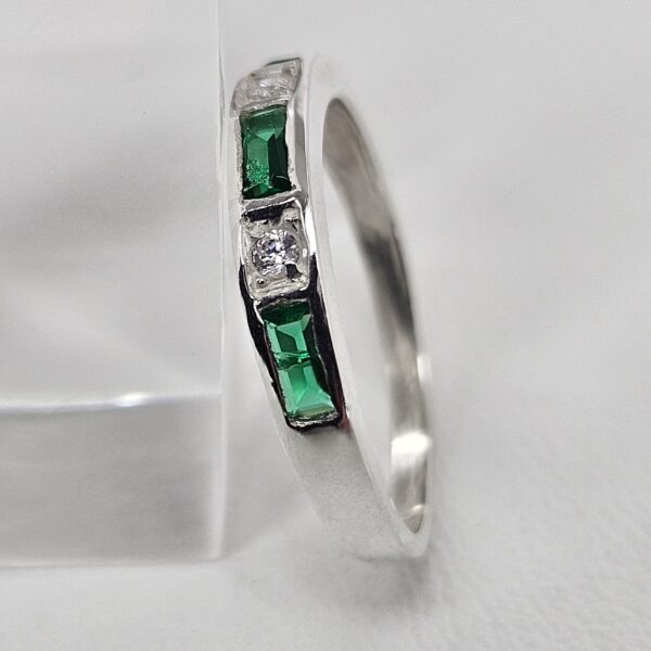 Anillo Baguette Verde