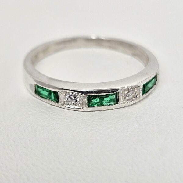 Anillo Baguette Verde - Imagen 2