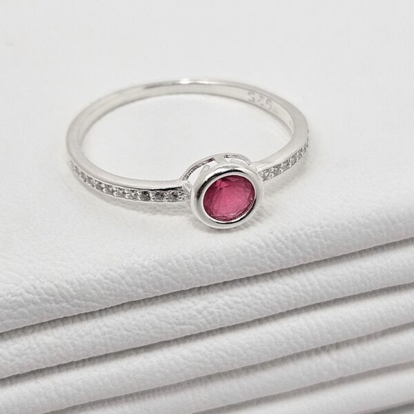 Anillo Rosa con Piedras - Imagen 3