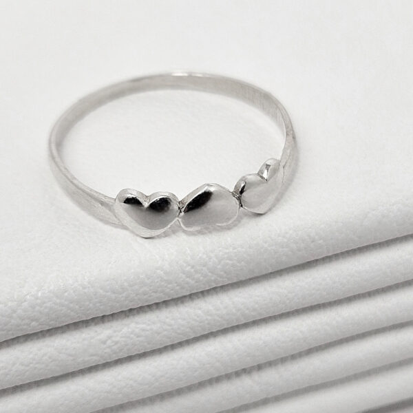 Anillo Corazones Liso - Imagen 3